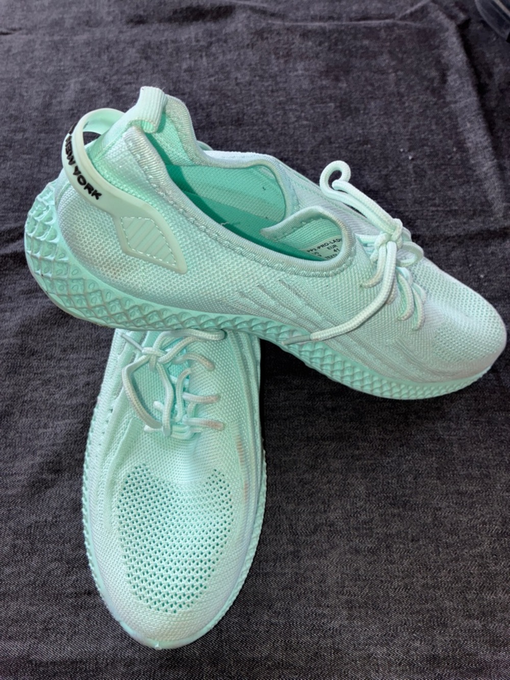 Women’s Lightweight Mint Knit Sneakers. Pony